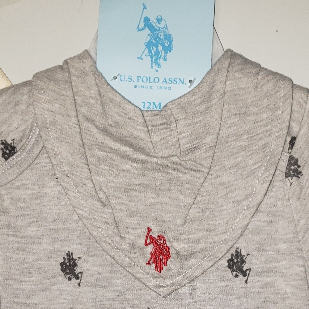 U.S. Polo Assn 12 month 3 piece set